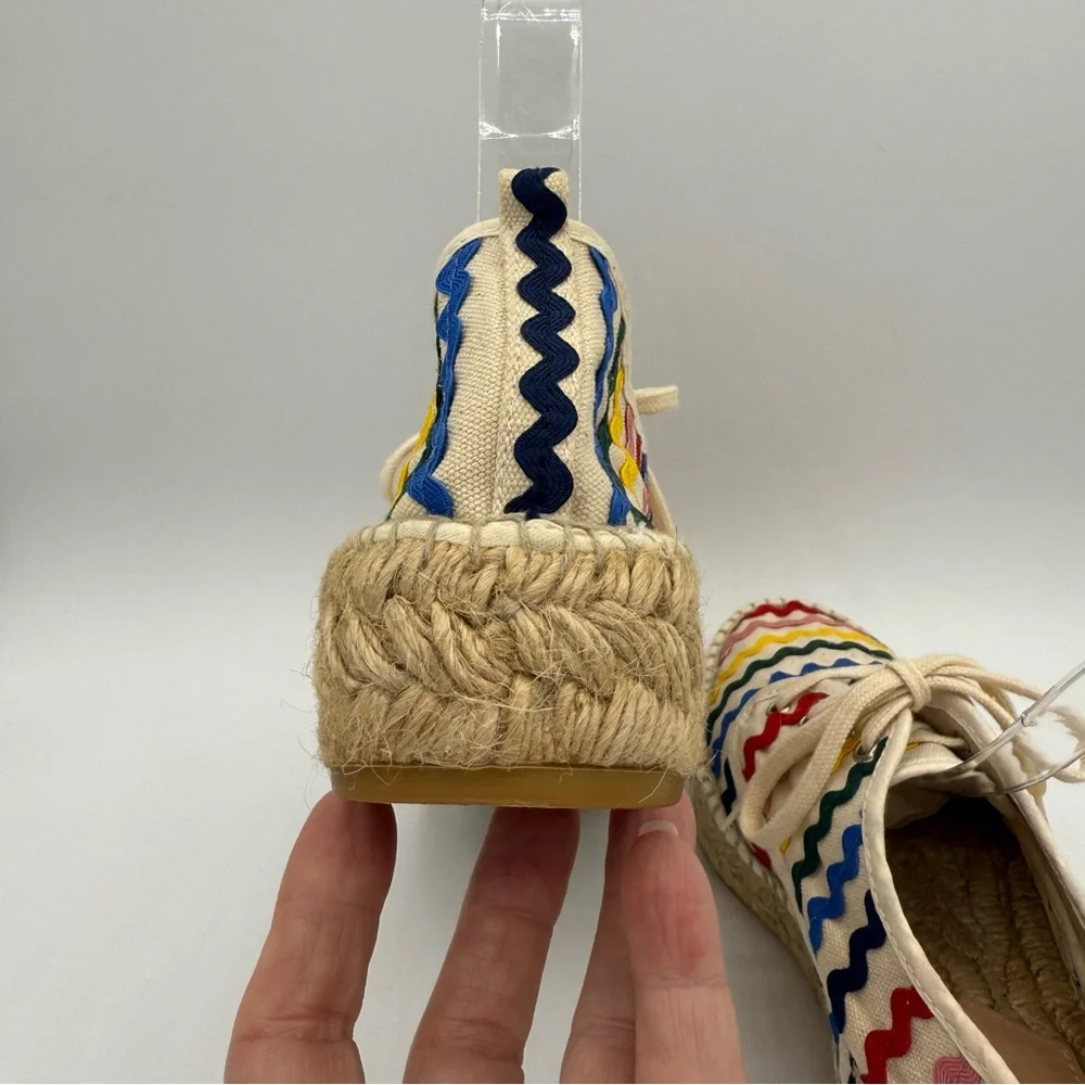 Loeffler Randall Alfie Espadrille Sneakers 38 Rainbow